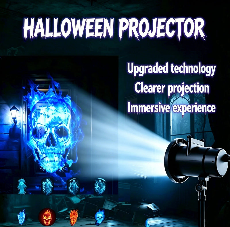 The projector with its adjustable stand