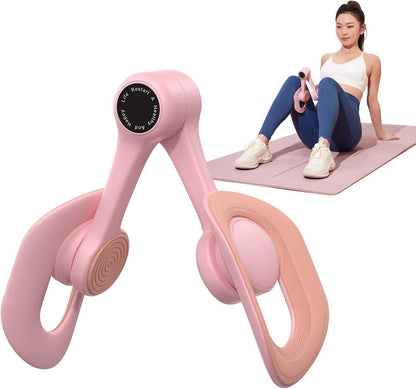 Nevarda Flow Core Trainer, pink padded spring thigh and pelvic floor trainer
